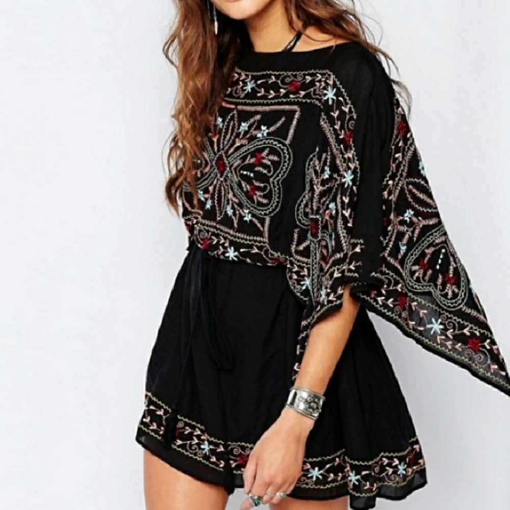 Free People Batiste Embroidered Tunic dress